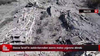 Gazze İsrail'in saldırılarından sonra moloz yığınına döndü