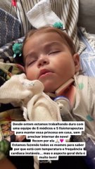 Letícia Cazarré faz apelo após filha correr risco de nova internação: "Rezem..."