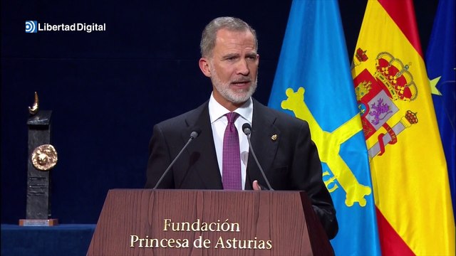 El disurso del rey Felipe VI en los Premios Princesa de Asturias
