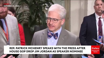 JUST IN: Patrick McHenry Reveals Plan As GOP Drops Jim Jordan As Speaker Nominee