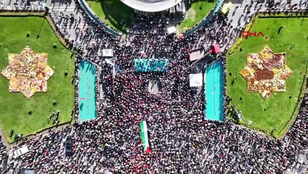 Kayseri'de Filistin için miting düzenlendi