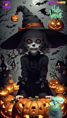 #halloweenart  The Witching Transformation: A Halloween Tale of Midnight Metamorphosis ‍♀️