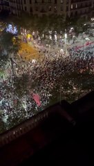 Barcelona'da binlerce kişi Filistin'e destek için yürüdü