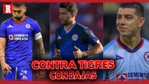 CRUZ AZUL viaja A MONTERREY con tres bajas DURÍSIMAS