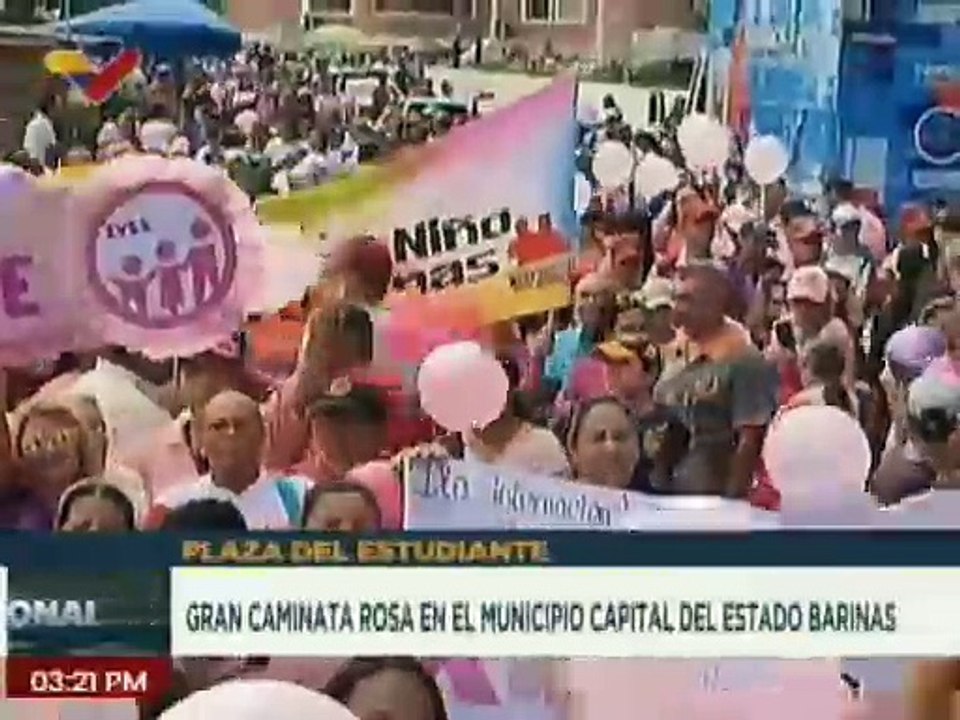 Mujeres realizaron caminata en el edo. Barinas para conmemorar la lucha contra el Cáncer de Mama