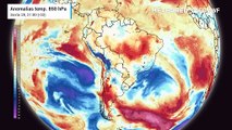 Anomalia de temperatura em 850 hPa