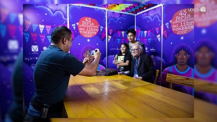 La escritora peruana Gloria Alvitres estuvo presente en la Feria Internacional del Libro de Oaxaca