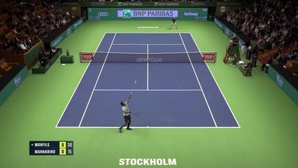 Stockholm - Monfils sort Mannarino
