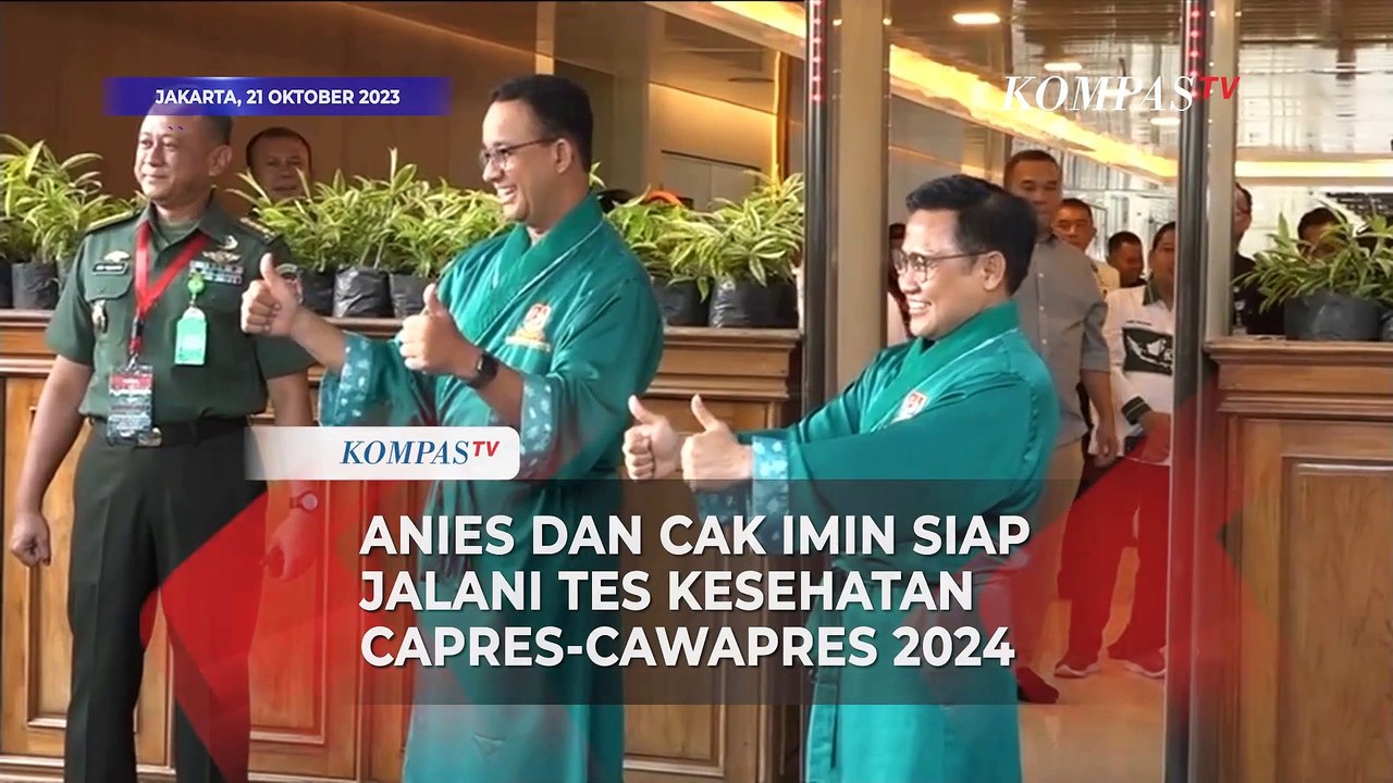 Gunakan Kimono, Anies dan Cak Imin Siap Jalani Tes Kesehatan Pilpres 2024