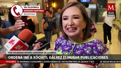 INE ordena a Xóchitl Gálvez eliminar publicaciones de sus redes sociales