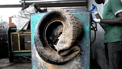 One Nigerian entrepreneur's solution for millions of old tires