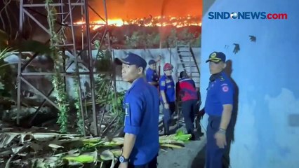 Gunung Sampah di TPA Rawa Kucing Terbakar Hebat,  Api Sulit Dipadamkan