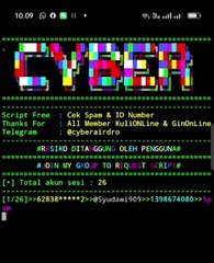 Script Cek Spam & ID Telegram