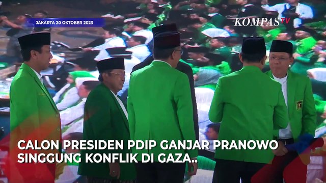 Ganjar Singgung Konflik Israel-Hamas Saat Pidato di Rapimnas PPP
