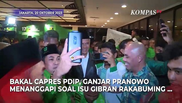 Respons Ganjar Pranowo soal Isu Gibran Rakabuming Jadi Bakal Cawapres Prabowo Subianto