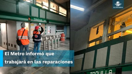 Grietas en columnas de Metro Oceanía preocupan a usuarios