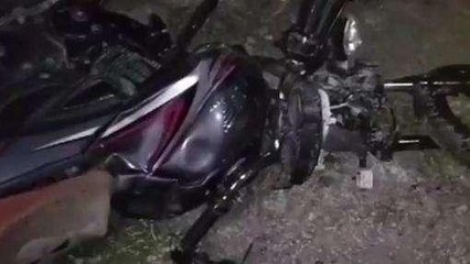 दर्दनाक सड़क हादसा, तेज रफ्तार पीकअप व बाइक में भिड़ंत चार लोग हुए घायल