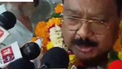 खंडवा: ठाकुर सुरेंद्र सिंह का रेल्वे स्टेशन पर हुआ स्वागत, मीडिया से की चर्चा