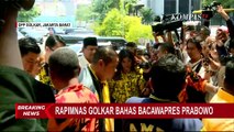 Momen Kedatangan Prabowo Subianto ke Rapimnas Golkar yang Bahas Bacawapresnya