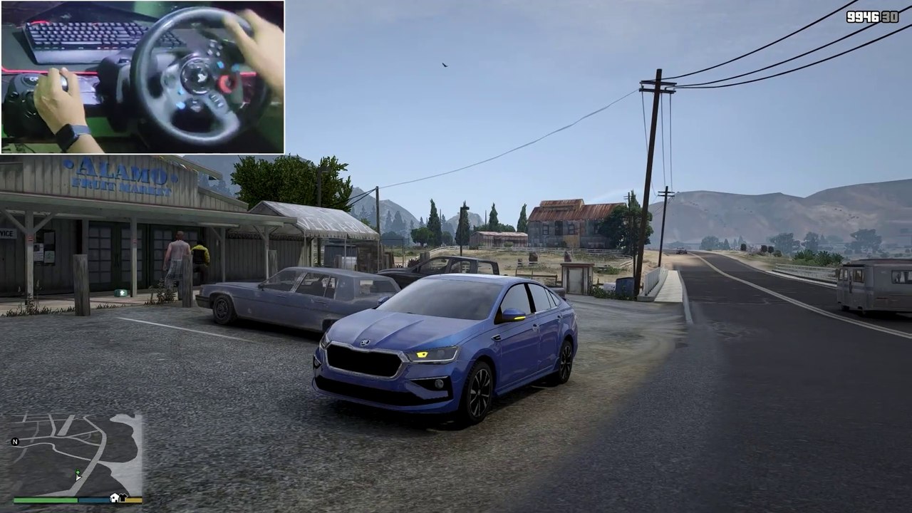 Performance and Comfort Unite: The Skoda Slavia Driving Impressions | GTA 5 Gameplay with Logitech G29
