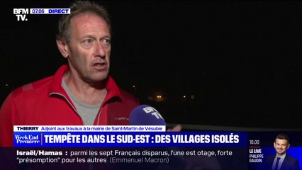 Tempête Aline: des habitants de Saint-Martin de Vésubie dans les Alpes-Maritimes n'ont plus accès ni à l'électricité ni à l'eau
