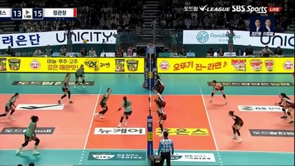 highlight megawati full smash di pertandingan ke 2 liga volly korea