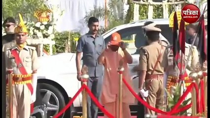 पुलिस स्मृति दिवस परेड समारोह में पहुंचे मुख्यमंत्री