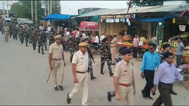 फ्लैग मार्च निकाल भयमुक्त मतदान का दिया संदेश, सुरक्षा बल ने संवेदनशील इलाकों का लिया जायजा