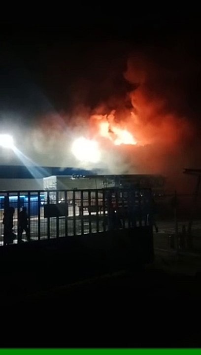 Incendio en la fábrica de Granalu