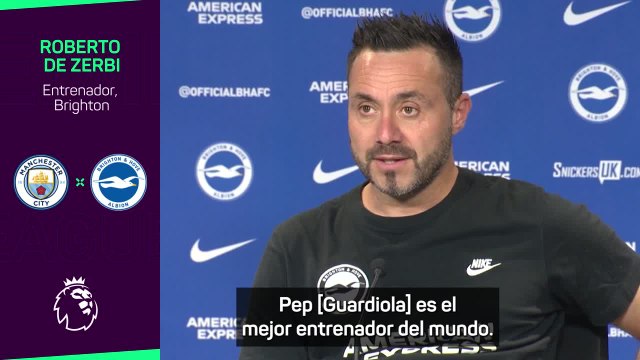 De Zerbi sobre las palabras que dijo Guardiola sobre él: Me da un poco de vergüenza