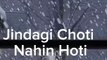 Jindagi Choti Nahin Hoti, Hindi Shayari #shayari #short #hindi #hindipoetry #poetry #hindishayari #hindishayari