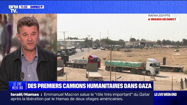 Aide humanitaire à Gaza: Il faut au moins 100 à 150 camions qui doivent arriver par jour affirme Jean-François Corty (Médecins du Monde)