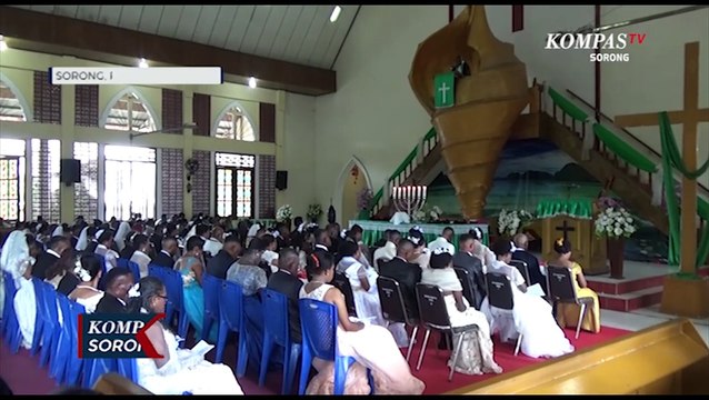 Nikah Massal Gratis Diikuti Oleh Puluhan Pasangan di Sorong