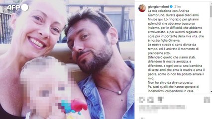 "Questa storia finisce qui", l'addio social di Meloni a Giambruno