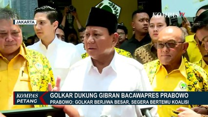 Berawal Usulkan Airlangga Berubah Dukung Gibran Cawapres, Prabowo: Golkar Berjiwa Besar!