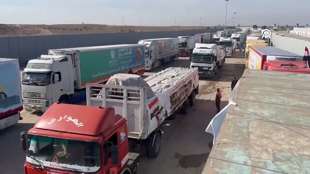 Refah Sınır kapısı açıldı ancak Gazze için giden yardım tırlarının sayısı düşündürücü