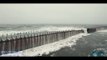 Incredible drone footage Storm Babet crashing against North East coast