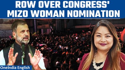 Mizoram: Congress Nominates Mizo Woman Married Outside Community, Stirs Protests | Oneindia News