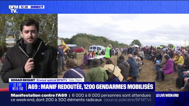 Manifestation contre la construction de l'A69: 300 éléments violents et radicaux sont attendus a annoncé le préfet du Tarn
