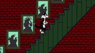 The Sound of Sylvester Climbing Up Stairs in Cagey Capers