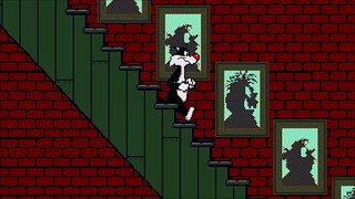 The Sound of Sylvester Climbing Down Stairs in Cagey Capers