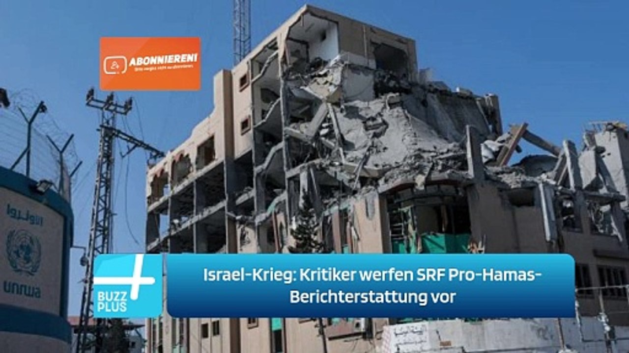 Israel-Krieg: Kritiker werfen SRF Pro-Hamas-Berichterstattung vor