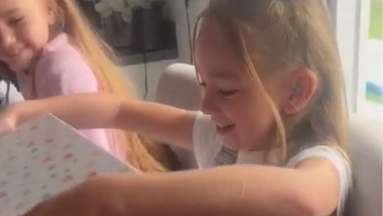 Girl's face lights up with joy when she's finally surprised with a puppy of her own