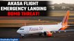 Delhi-Bound Akasa Flight Makes Emergency Landing in Mumbai | Bomb Threat Scare | Oneindia News