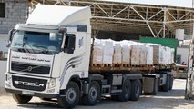 Entran en Gaza los primeros 20 camiones con ayuda humanitaria