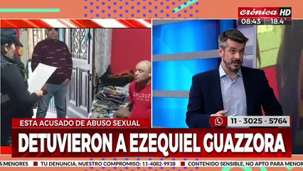 Abuso sexual: lograron detener a Ezequiel Guazzorra