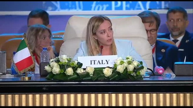 Medio Oriente, Meloni: soluzione strutturale è due popoli, due Stati