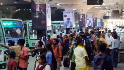 Vijayadashami : परिवार के साथ मनाना है त्योहार, बस टर्मिनस पर यात्रियों की भीड़