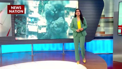 हमास के ठिकानों पर इजरायली सेना का एयर स्ट्राइक, तबाह हुई इमारत