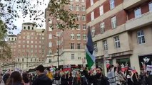 Thousands mass in central London for pro-Palestine march